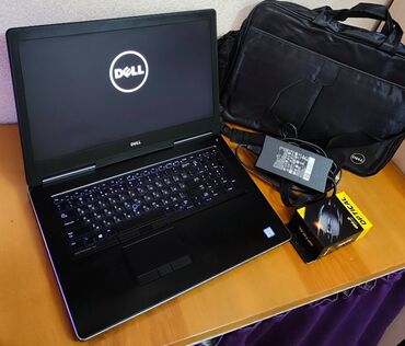 мощный ноутбук: Ноутбук, Dell, 32 ГБ ОЗУ, Intel Core i7, 17.3 ", Б/у, Игровой, память HDD + SSD