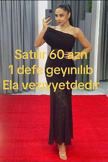 venostop gel qiyməti: Şık axşam geyimi – qehveyi rəngdə, bir çiyindən düşən dizayn. Bədənə — 1
