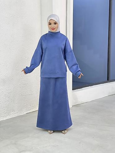 Повседневные платья: Платье-абайя в спокойном бежевом оттенке. - Свободный прямой крой с — 10