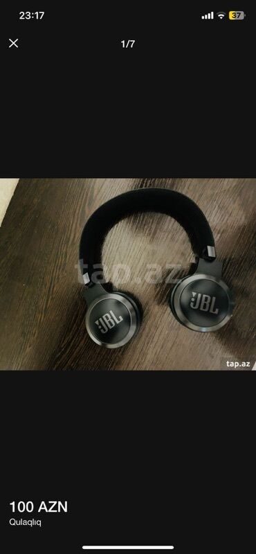 Çəngəllər: İşlənmiş Simsiz (Bluetooth) Qulaqcıqlar, JBL, rəng - Qara