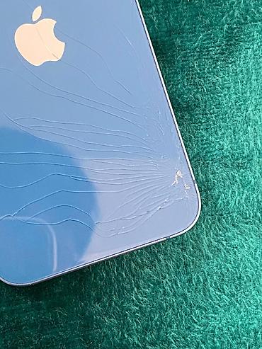 Apple iPhone: IPhone 13, Б/у, 128 ГБ, Голубой, 76 % — 9