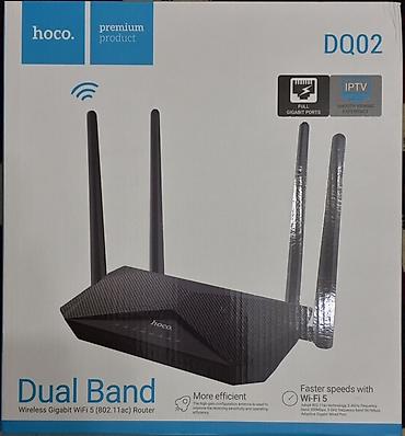 raspberry pi: Двухдиапазонный гигабитный Wi‑Fi роутер Hoco DQ02 (Wi‑Fi 5, 802.11ac) — 1