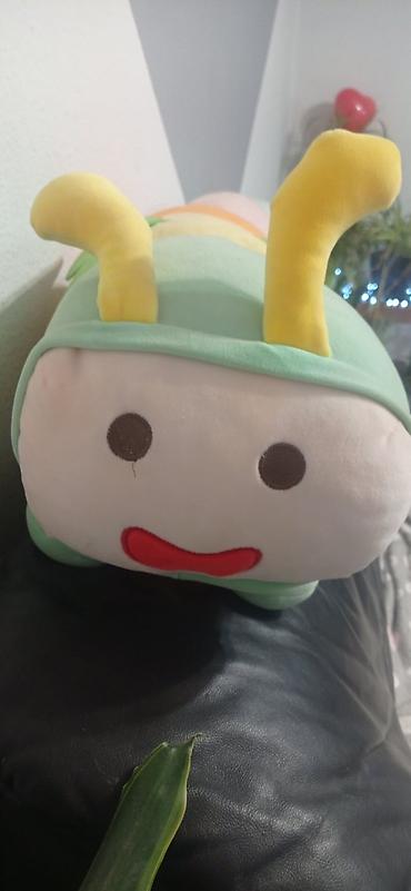 decije tramboline cena: Plišana gusenica – ekstra dugačka dekorativna igračka/jastuk - Mekana — 3