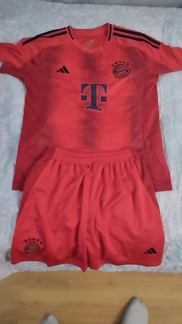 Kişi geyimləri: İdman dəsti, Adidas, L, rəng - Qırmızı — 1