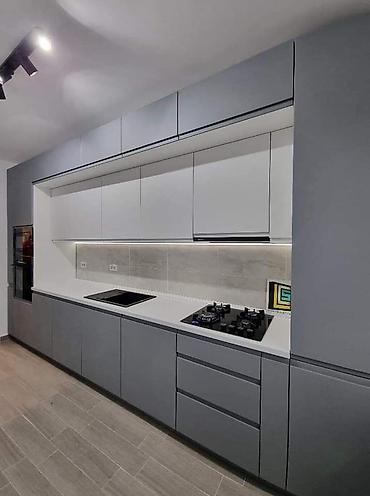 silver kitchen: Кухня от 9 000 сом/м² | 3D проект бесплатно Премиальная мебель от — 1