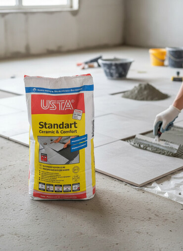кафельной клей: Кафельный клей для плитки USTA Standart морозостойкий. Ceramic &