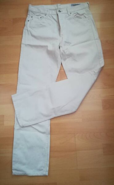Farmerke: Farmerke GAS vel 32, bele, rebrasti texas, original, kao nove, jednom — 3
