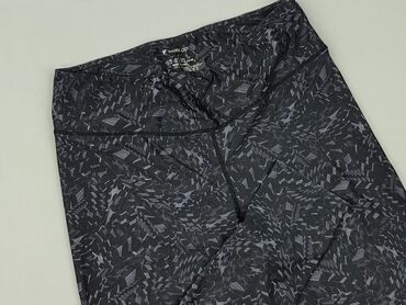 srebrne legginsy: Workout, Legginsy Sportowe damskie, rozmiar M