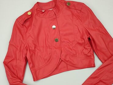 szara skórzane spódnice: Leather jacket, S (EU 36), condition - Perfect
