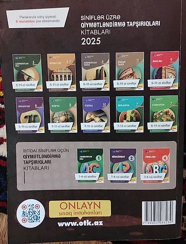 Тесты: Riyaziyyat MHM 9 - 5 AZN Azərbaycan dili 20 SINAQ 9 - 3 AZN İngilis — 8