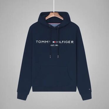 барсетки tommy hilfiger: Худи, цвет - Синий, L (EU 40), 2XL (EU 44)