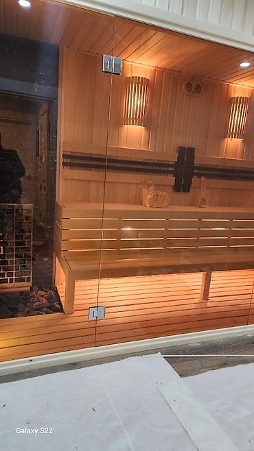 qapi ustu asmalar: Sauna tikintisi sauna lipa taxtası sauna materialları sauna — 9