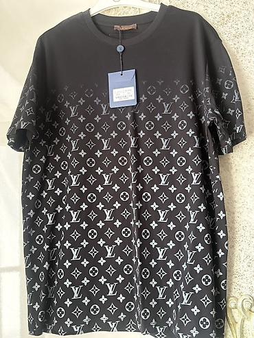 trapez şalvar: Futbolka, Louis Vuitton, 2XL, rəng - Qara — 4