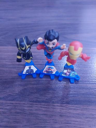 marvel oyuncaq: Uşaq üçün superqəhrəman fiqurları dəsti - 3 ədəd kiçik plastik fiqur — 1