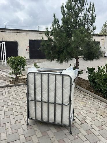 dövməli dəmir yataqları: Yığılabilən çarpayı – yaylı matrassla - Tip: tək nəfərlik qatlanan — 1