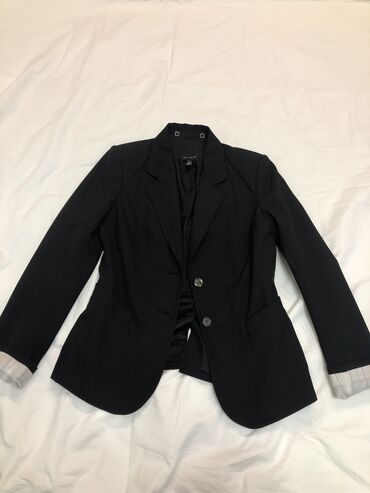 серый пиджак женский: Пиджак, Классическая модель, США, S (EU 36)