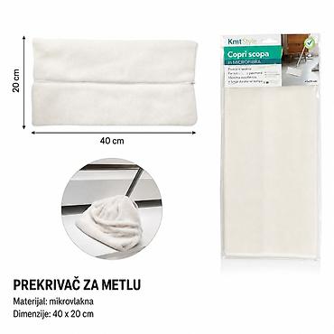 KMT Bež velika metla 3283334 Prekrivač za metlu od mikrofibera