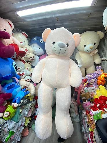 Подарки и сувениры: Мягкие игрушки плюшевые — ассортимент - Большой бежевый медведь с — 11