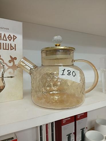 чайник прозрачный: Стеклянный чайник с крышкой и носиком. - Материал: прозрачное — 2