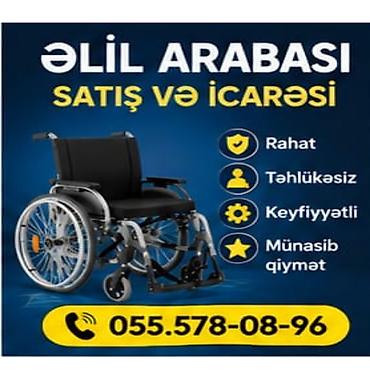 elil: Əlil arabası – satış və icarə xidməti - Rahat oturacaq və bel dayağı — 1