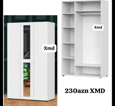 ağ dolab: Açılan, 3 qapılı Düz dolab, Şifonyer
