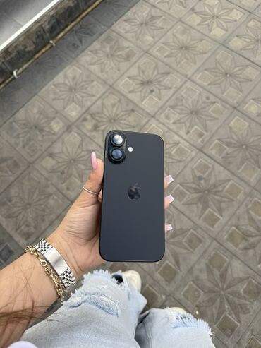apple 17 pro qiymeti: IPhone 16, 128 GB, Qara, Face ID