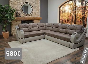 Ugaone garniture: Ugaona garnitura 300×220 cm - Prostrana L‑forma sa dubokim sedištima — 28