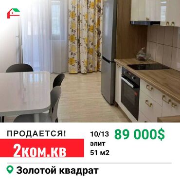 Продажа квартир: 2 комнаты, 50 м², Элитка, 10 этаж, Евроремонт