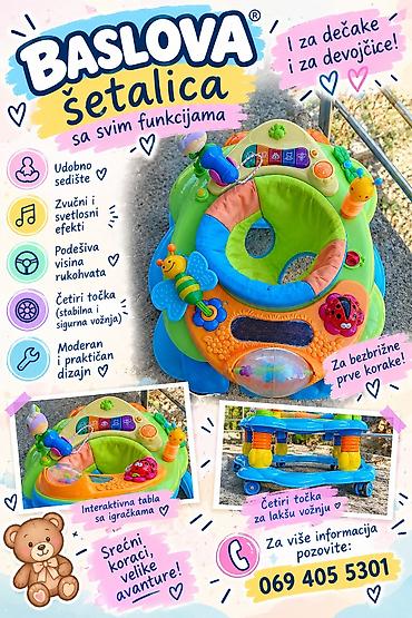 Baslova šetalica sa svim funkcijama – za bezbrižne prve korake! -