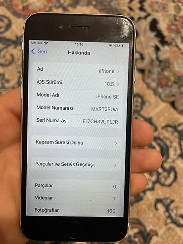 Apple iPhone: IPhone SE 2020, Ağ, Barmaq izi — 8