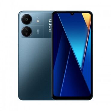 оперативная память v color: Poco C65, Колдонулган, 128 ГБ, түсү - Көк, 2 SIM