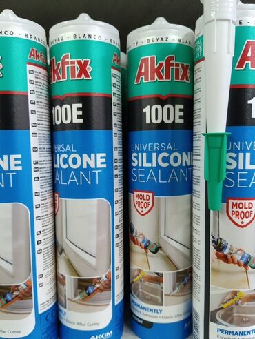 Газовые баллоны: Универсальный силиконовый герметик Akfix 100E. Подходит для