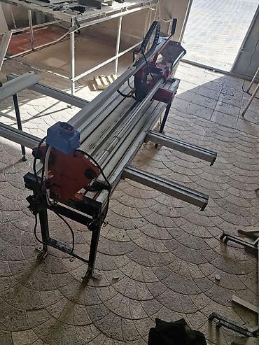 iş alətləri: Peşəkar 45° su ilə kafel kəsmə dəzgahı - Uzun relsli, sürüşmə arabası — 1
