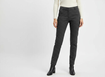 kapcie auta: Zara, Material trousers for women, size L