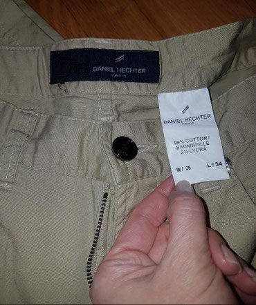 mustikle za slim cigarete: Daniel HECHTER Paris Muske pantalone, model farmerki, kamel - bez -