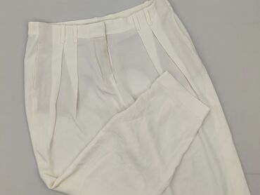 massimo dutti spodnie z wysokim stanem: Zara, Material trousers for women, size M (EU 38)