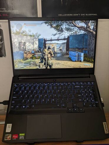 lenovo l340: Ноутбук, Lenovo, 32 ГБ ОЗУ, AMD Ryzen 5, 15.6 ", Б/у, Игровой, память NVMe SSD