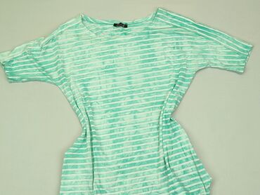 bluzki w paski zielone: Tunika, S, stan - Dobry