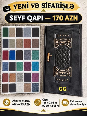 kassa seyf satilir: Yeni və sifarişlə Seyf Qapi 170_azn Ag reng olarsa elave 10 azn Olcu — 1