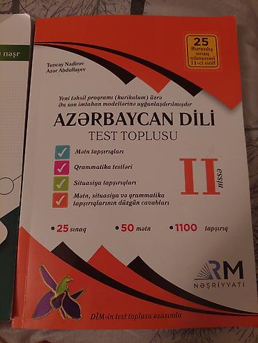 Testlər: Məhsul: “Azərbaycan dili – Test toplusu (II hissə)”, RM Nəşriyyatı — 1