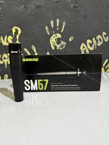 şur mikrafon: Shure SM57 Original və Yeni! Mikrafon + original pop filtr + çexol +