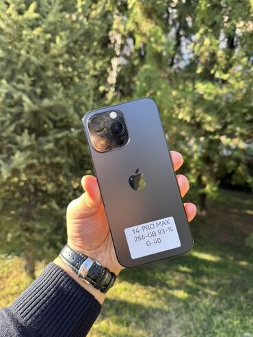 Apple iPhone: IPhone 14 Pro Max, 256 ГБ, Кара, 93 %