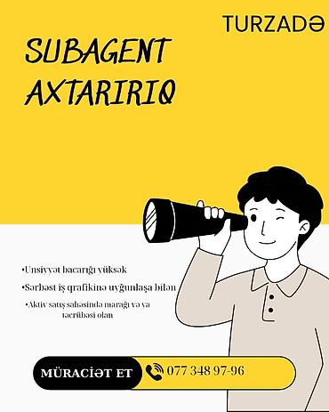 Satış agentləri, 18 yaş, Təcrübəsiz, Onlayn iş