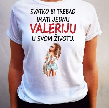 Majice kratkih rukava: Izrada majci po vašoj želji
S.m.l.xl.xxl 2000din
Boja: Bele i Crne — 2