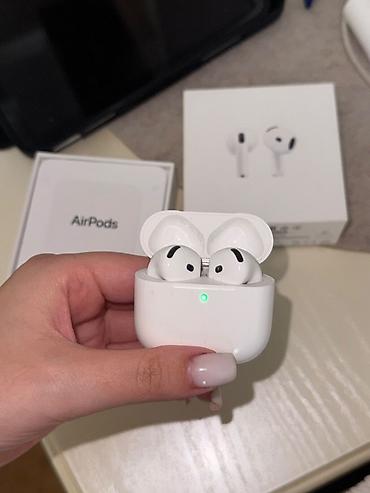 Audio: Apple AirPods (kablzsiz qulaqcıqlar) – orijinal qutu və sənədlərlə — 1