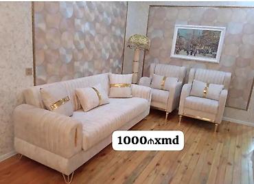 koja divanlar: Klassik üslubda yumşaq mebel dəsti. - Tərkibi: 1 geniş divan + 2 — 1