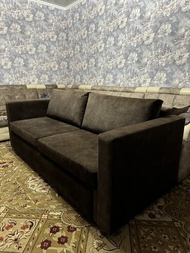 диван выдвижной: Диван-кровать, цвет - Коричневый, Новый