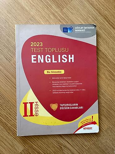 Testlər: İngilis dili Testlər 11-ci sinif, DİM, 2-ci hissə, 2023 il — 1