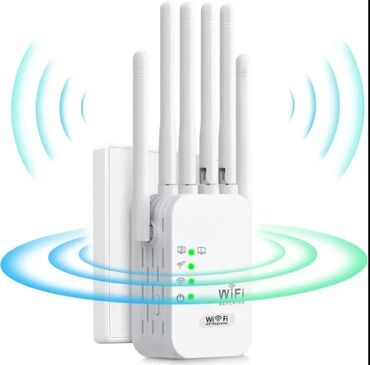 Modemlər və şəbəkə avadanlıqları: Wifi siqnal güclendirici 6 antenalı super Çatdırılma mövcuddur 🚚