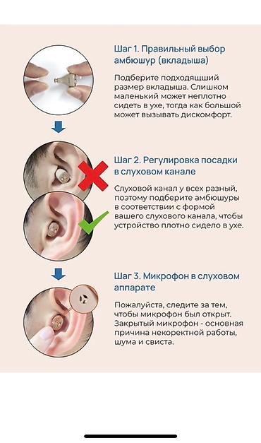 Слуховые аппараты: Слуховой аппарат внутриушной (неведимка ) с шумоподавлением Основные — 6